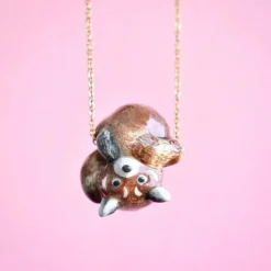 Red Panda Necklace>Camp Hollow Sale