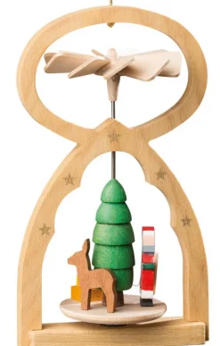 Richard Glaesser Mini Pyramid Hanging Ornament - Santa><noscript><img width=
