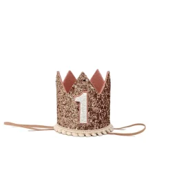 Rose Gold Glitter Crown><noscript><img width=