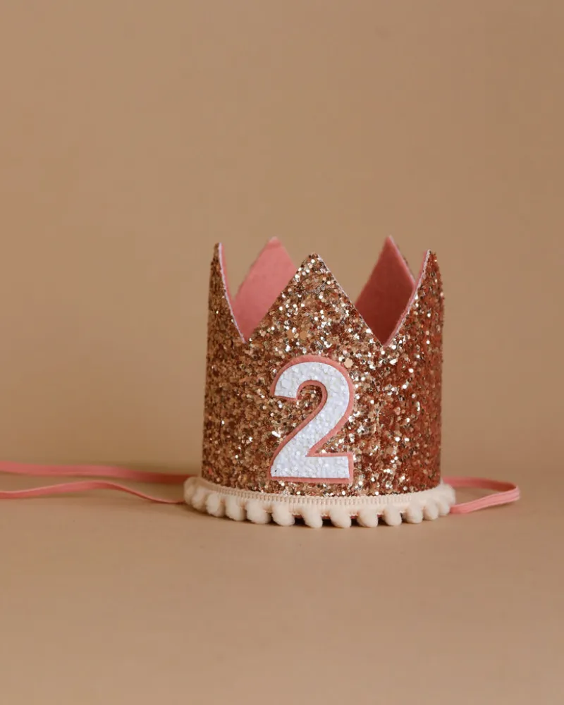 Rose Gold Glitter Crown>Little Blue Olive New