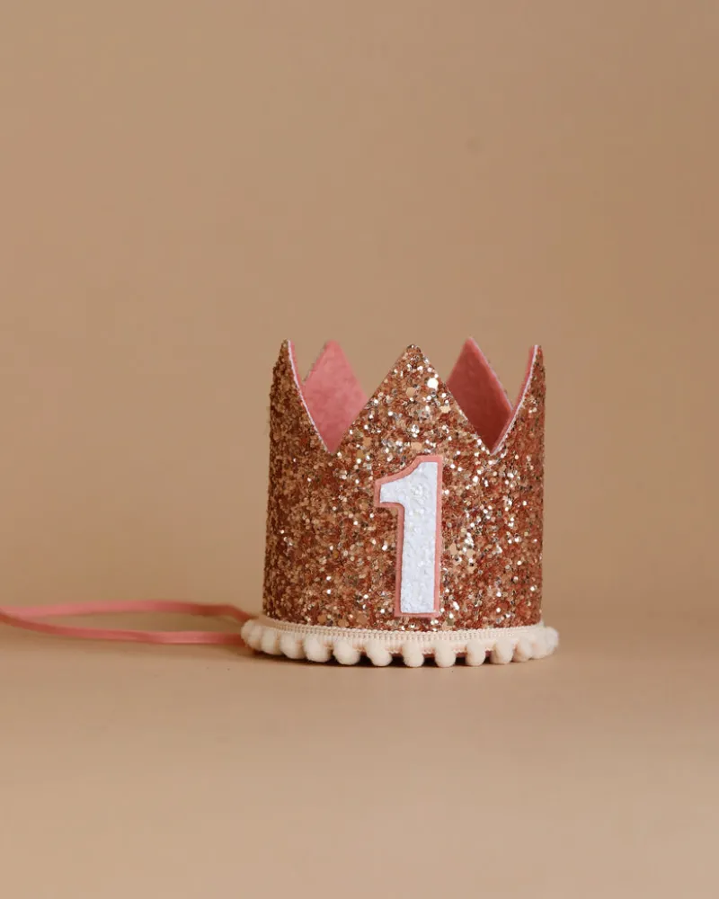Rose Gold Glitter Crown>Little Blue Olive New