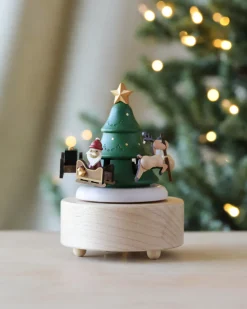 Santa & Reindeer Music Box>Wooderful Life New