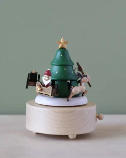 Santa & Reindeer Music Box>Wooderful Life New