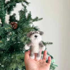 Schnauzer Dog Finger Puppet>Deer Harbour Design Discount