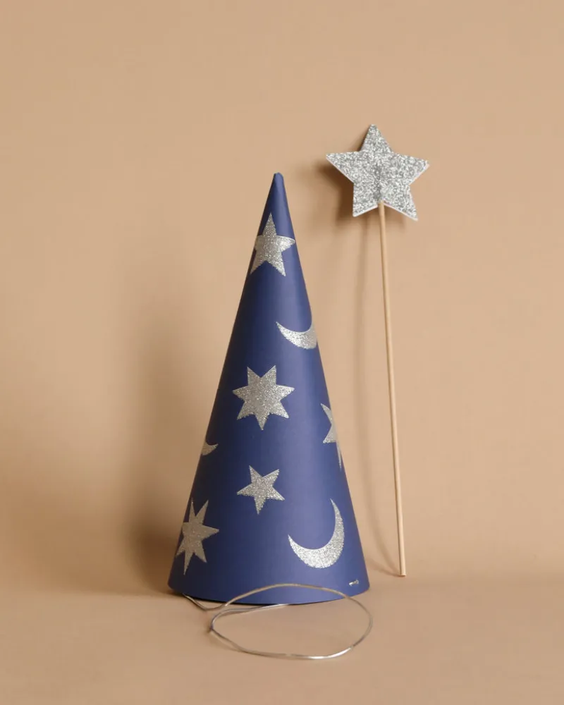 Set of 6 Wizard Party Hats & Wands - Final Sale>Meri Meri Sale