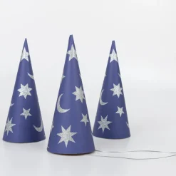 Set of 6 Wizard Party Hats & Wands - Final Sale><noscript><img width=