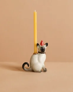 Siamese Cat Cake Topper>Camp Hollow Porcelain Animal Treasures Sale