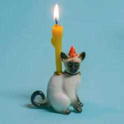 Siamese Cat Cake Topper>Camp Hollow Porcelain Animal Treasures Sale