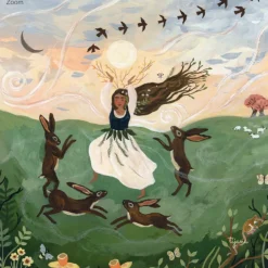 Silhouette Only - Dancing With Hares Silhouette for Lamp>Toverlux Discount