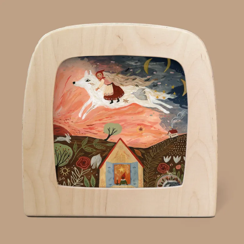 Silhouette Only - Girl and the Wolf Silhouette for Lamp>Toverlux Clearance