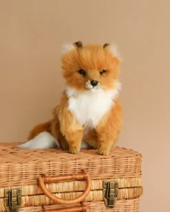 Sitting Fox Stuffed Animal>Hansa Fashion