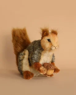 Sitting Gray Squirrel Stuffed Animal>Hansa New
