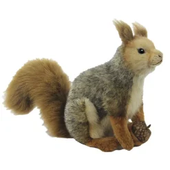 Sitting Gray Squirrel Stuffed Animal>Hansa New