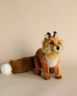Sitting Red Fox Stuffed Animal>Hansa Outlet