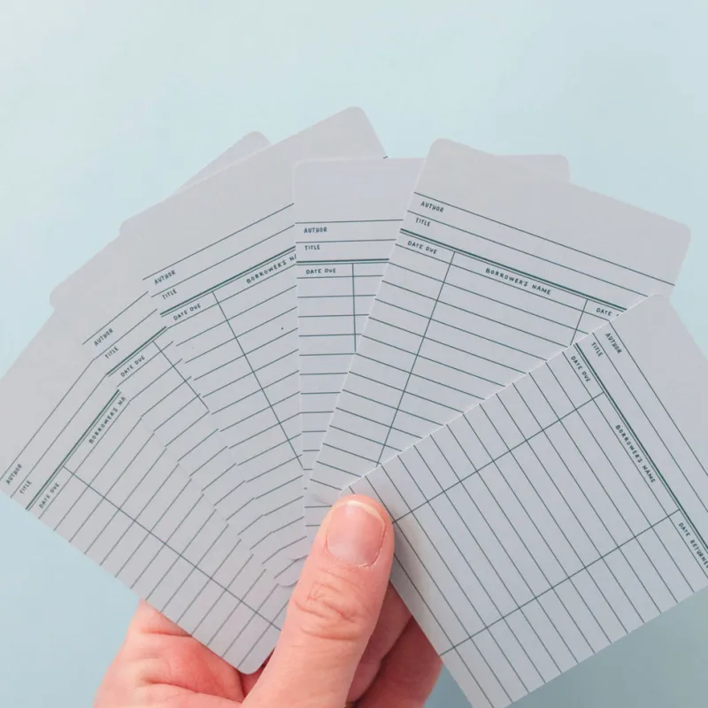 Sky Blue Library Card Deck Of Playing Cards>Pippi Post Discount