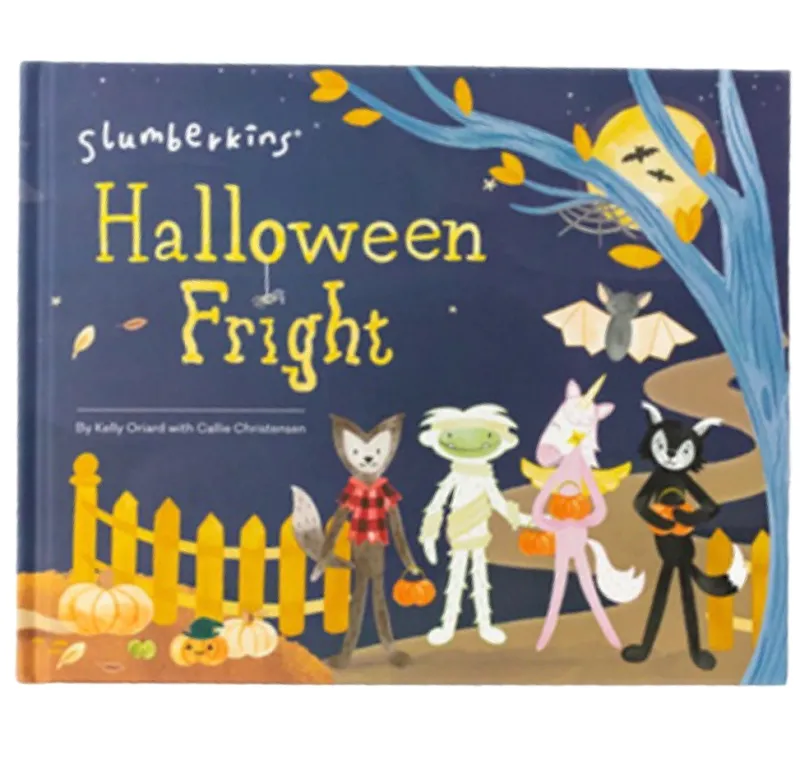 "Halloween Fright" Hardcover Book>Slumberkins Fashion