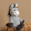 , Dinkie Donkey Plush Stuffed Toy, 8 Inches>Steiff Fashion