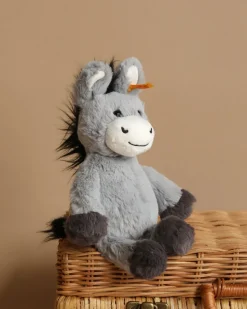 , Dinkie Donkey Plush Stuffed Toy, 8 Inches>Steiff Fashion