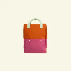 Backpack Large | Color Blocking | Gravel Orange + Rosette Pink>Sticky Lemon Outlet