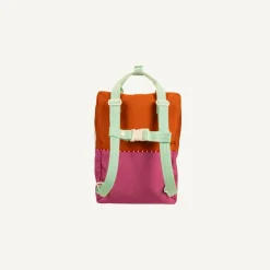 Backpack Large | Color Blocking | Gravel Orange + Rosette Pink><noscript><img width=