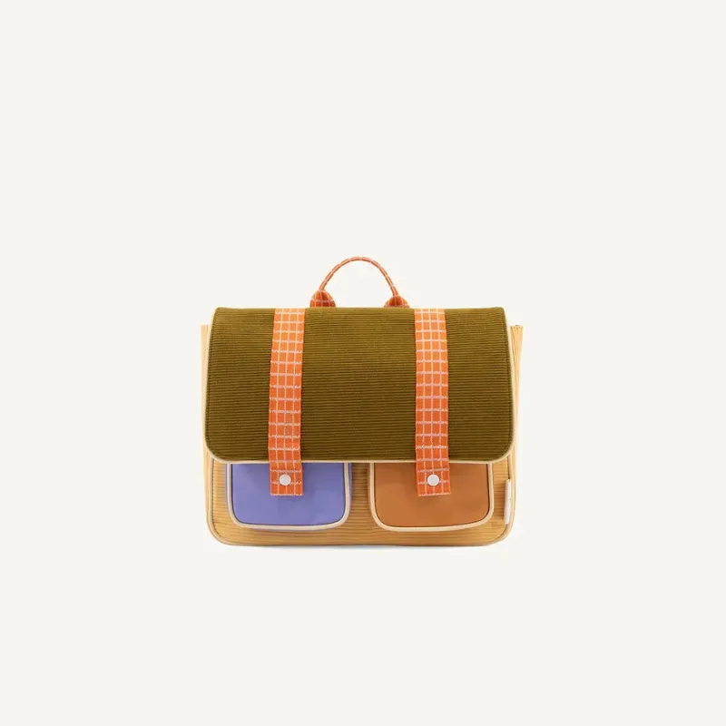 School Bag | Farmhouse | Corduroy Pear Jam>Sticky Lemon Clearance