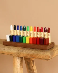 Crayon Set With Wooden Organizer Tray>Stockmar Hot
