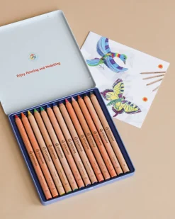 Triangular Coloured Pencil Set - 12>Stockmar Hot