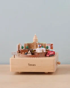 Texas Wooden Music Box>Wooderful Life Outlet