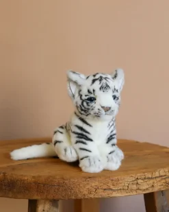 Tiger Cub Stuffed Animal - White>Hansa New