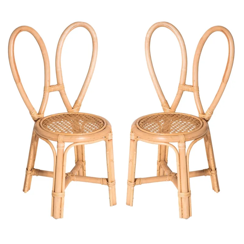 Toddler Rattan Bunny Chair>Poppie Toys Fashion