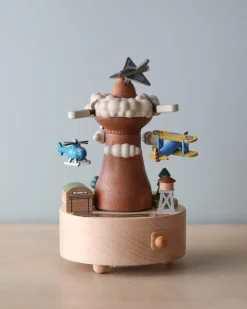 Wooden Airplane Music Box>Wooderful Life Outlet