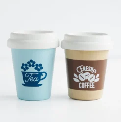 Wooden Coffee And Tea Cups (set)><noscript><img width=