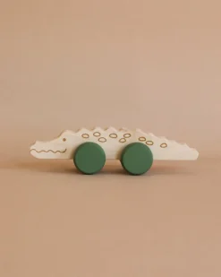 Wooden Crocodile Push Toy>Briki Vroom Vroom New