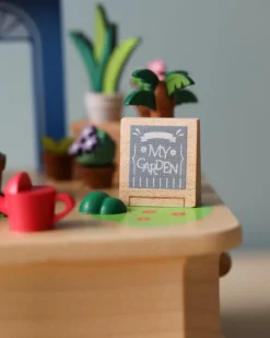 Wooden Fox Gardener Music Box><noscript><img width=