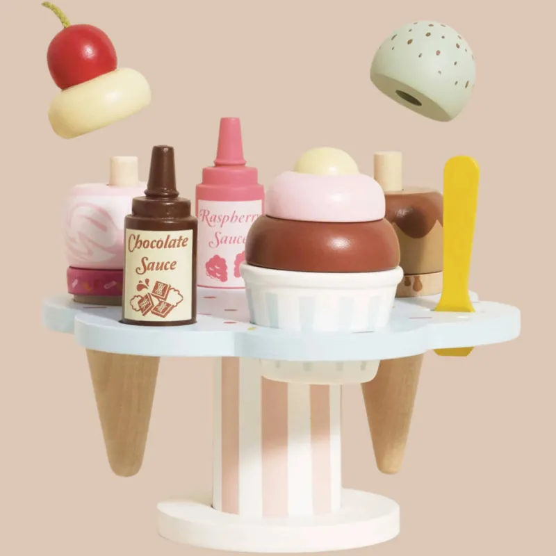 Wooden Ice Cream Stand & Toppings>Le Toy Van, Inc. Discount