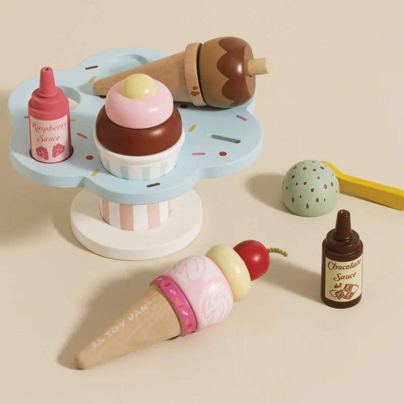 Wooden Ice Cream Stand & Toppings>Le Toy Van, Inc. Discount