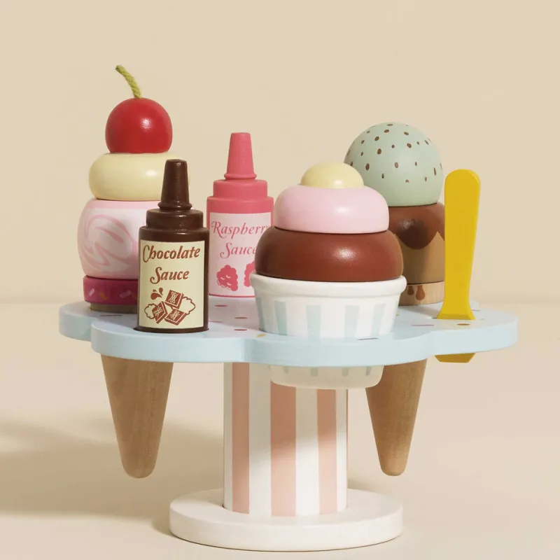 Wooden Ice Cream Stand & Toppings>Le Toy Van, Inc. Discount