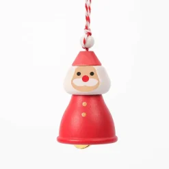 Wooden Santa Ornament><noscript><img width=