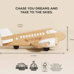 Wooden Toy Plane><noscript><img width=