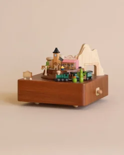 Wooden Train Music Box - Western Town>Wooderful Life Online