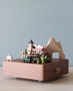 Wooden Train Music Box - Western Town><noscript><img width=