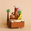 Wooden Volcano & Dinosaur Music Box>Wooderful Life Fashion